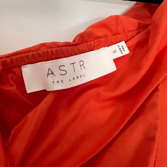 NWT Astr The Label Orange Poplin Dress Size Small - Picture 8 of 13